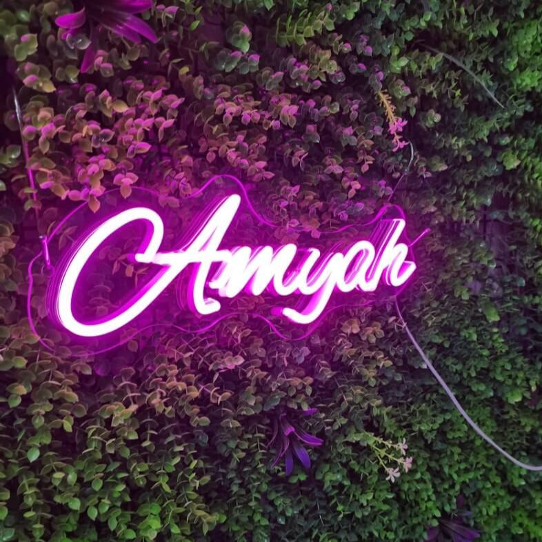 Amyah Neon Sign | Neon Light Sign | Switch Neon