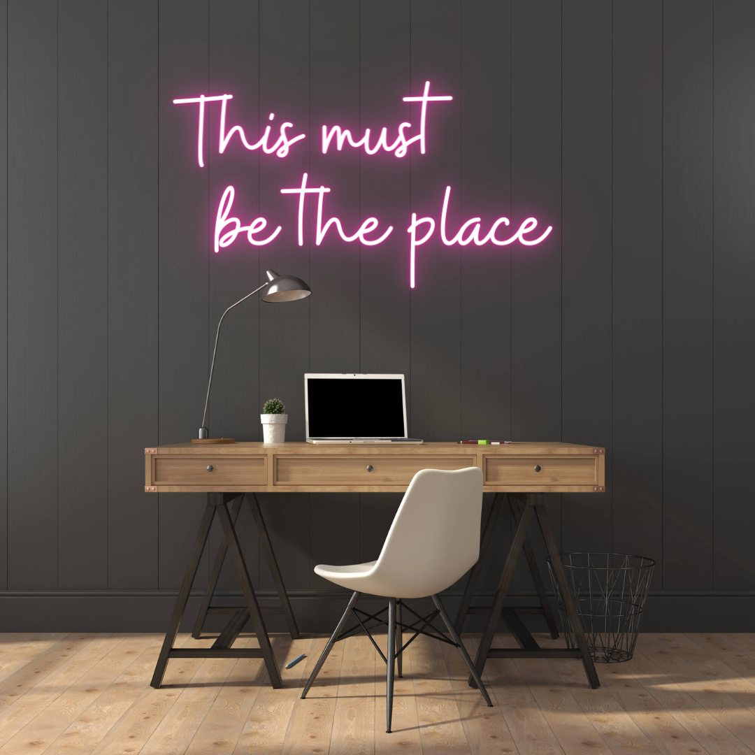 'This must be the place' Switch Neon Sign 14 Colours to choose