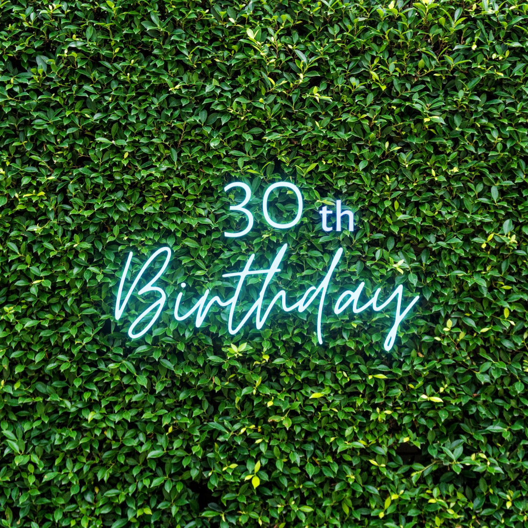 30th Birthday Neon Sign | Led Neon Signs | Switch Neon