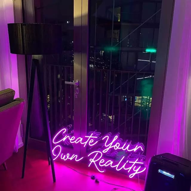 Create Your Own Reality Neon Sign | Custom Led Sign | Switch Neon