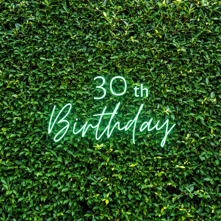 30th Birthday Neon Sign | Led Neon Signs | Switch Neon