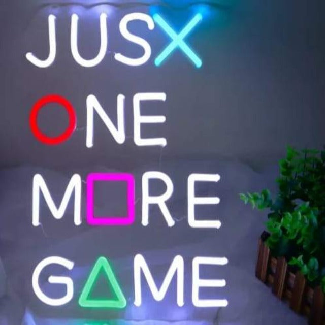 Just One More Game Neon Sign | Game Neon Sign | Switch Neon