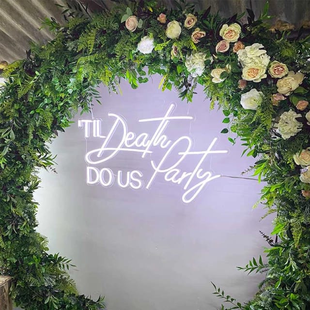 Death Do Us Party Neon Sign | Til Death Neon Sign | Switch Neon